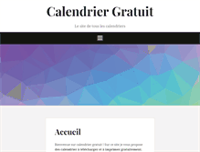 Tablet Screenshot of calendrier-gratuit.net